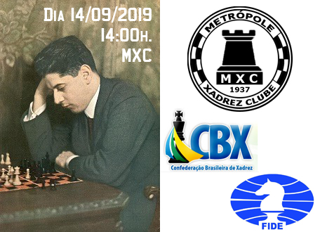 Torneio de Xadrez Rápido – Sábado 14/09 no MXC – Valendo Rating