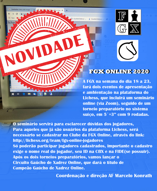 20/05/2023 – Pelotas – Federação Gaúcha de Xadrez