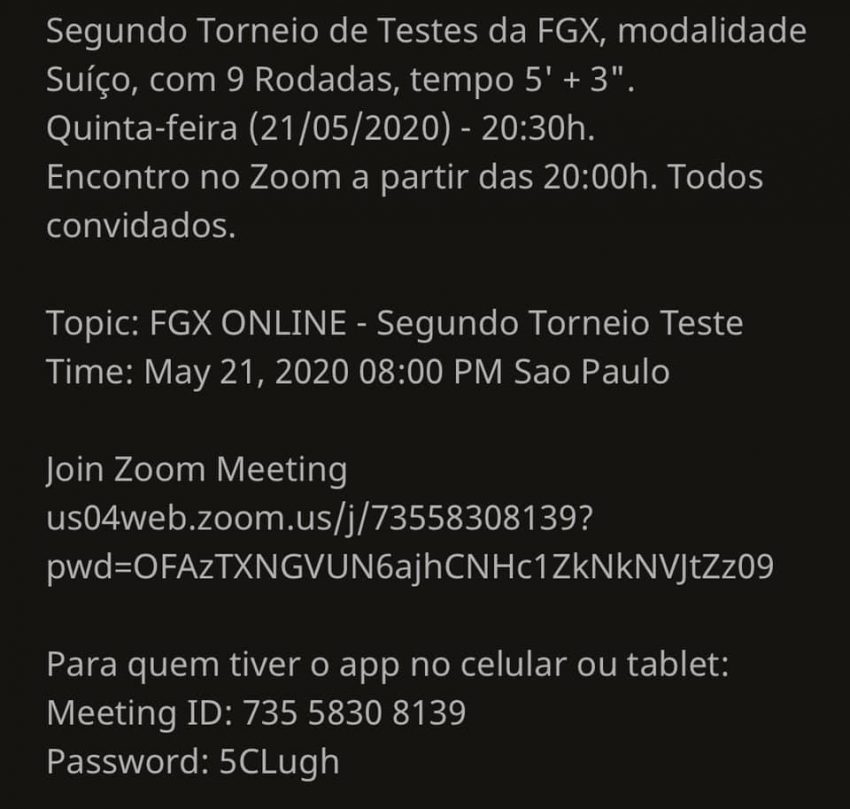 Sogipa será sede de competição de xadrez neste sábado, a partir das 13h.  Associados do clube tem descontos na inscrição, Notícias