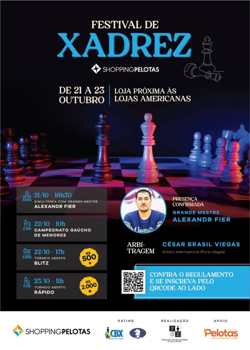 Nova Friburgo terá 1º Torneio Aberto de Xadrez em novembro