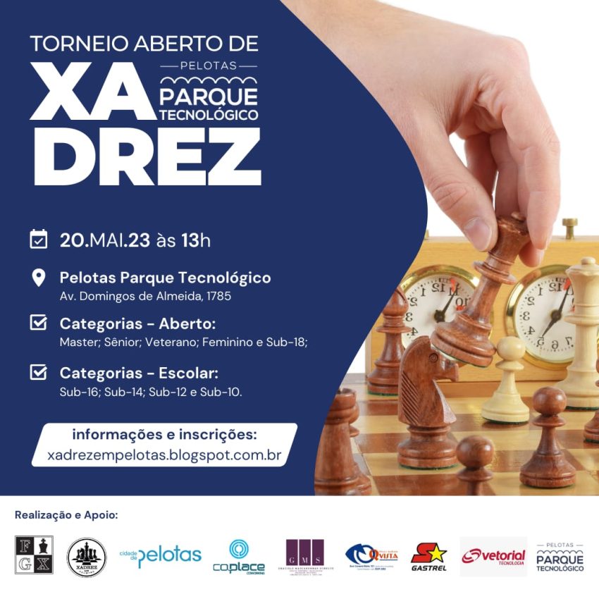 Shopping Pelotas e Federação Gaúcha de Xadrez promoverão torneio