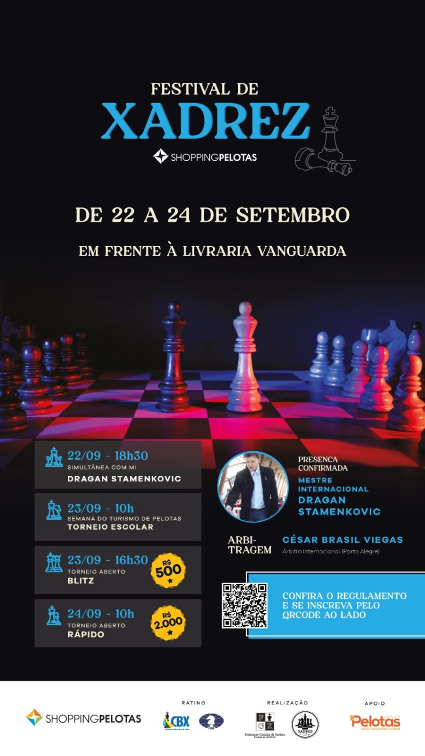Diario Popular / Esportes / Pelotas será sede do Campeonato Gaúcho de Xadrez