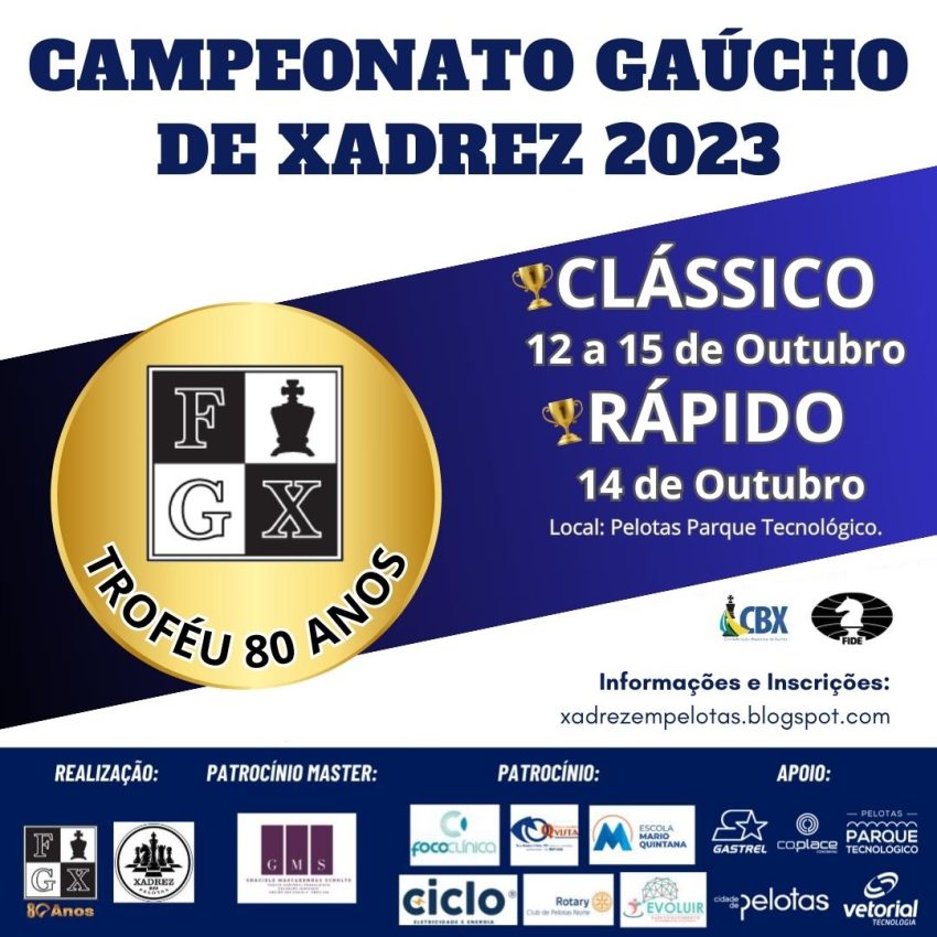 Colégio Farroupilha receberá o Campeonato Gaúcho de Xadrez Absoluto